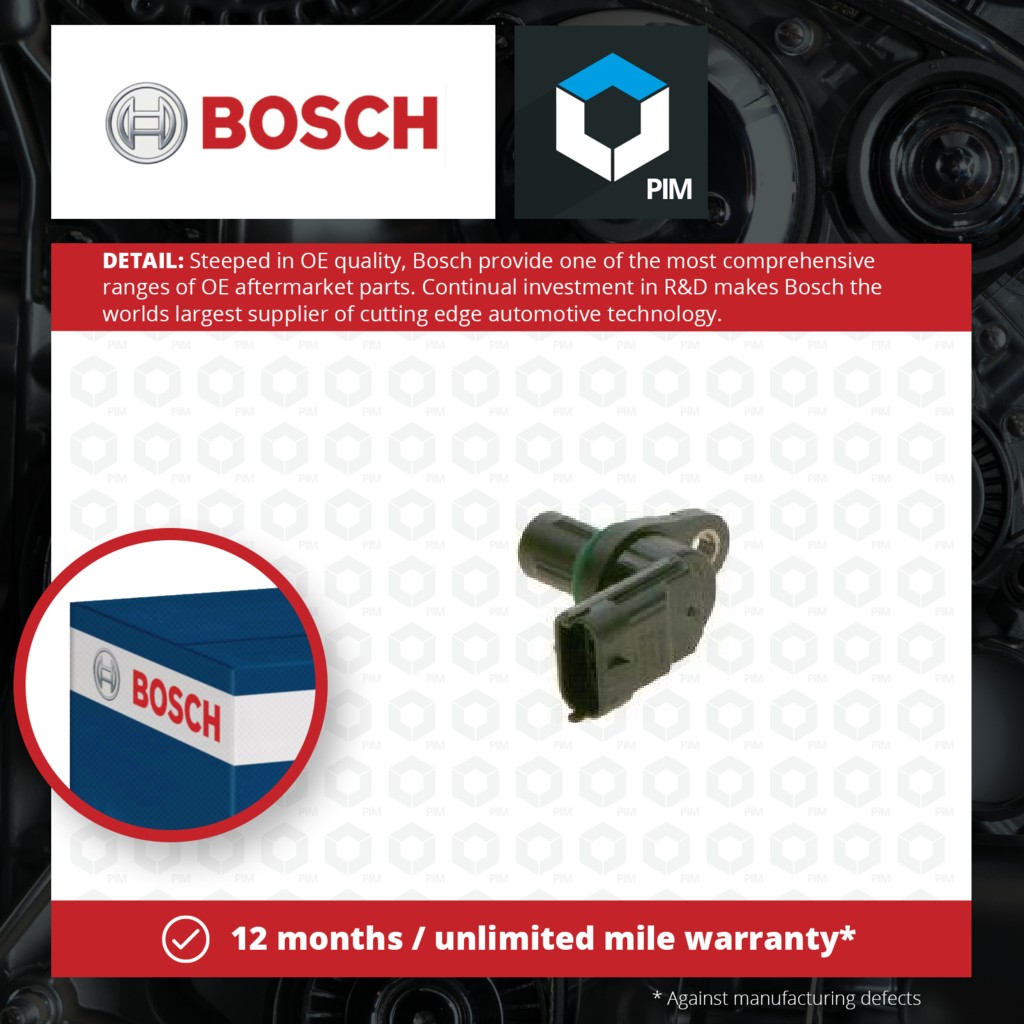 Bosch Camshaft Position Sensor 0232103063 [PM658216]