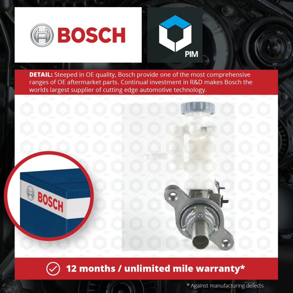 Bosch Brake Master Cylinder 0204054379 [PM657996]