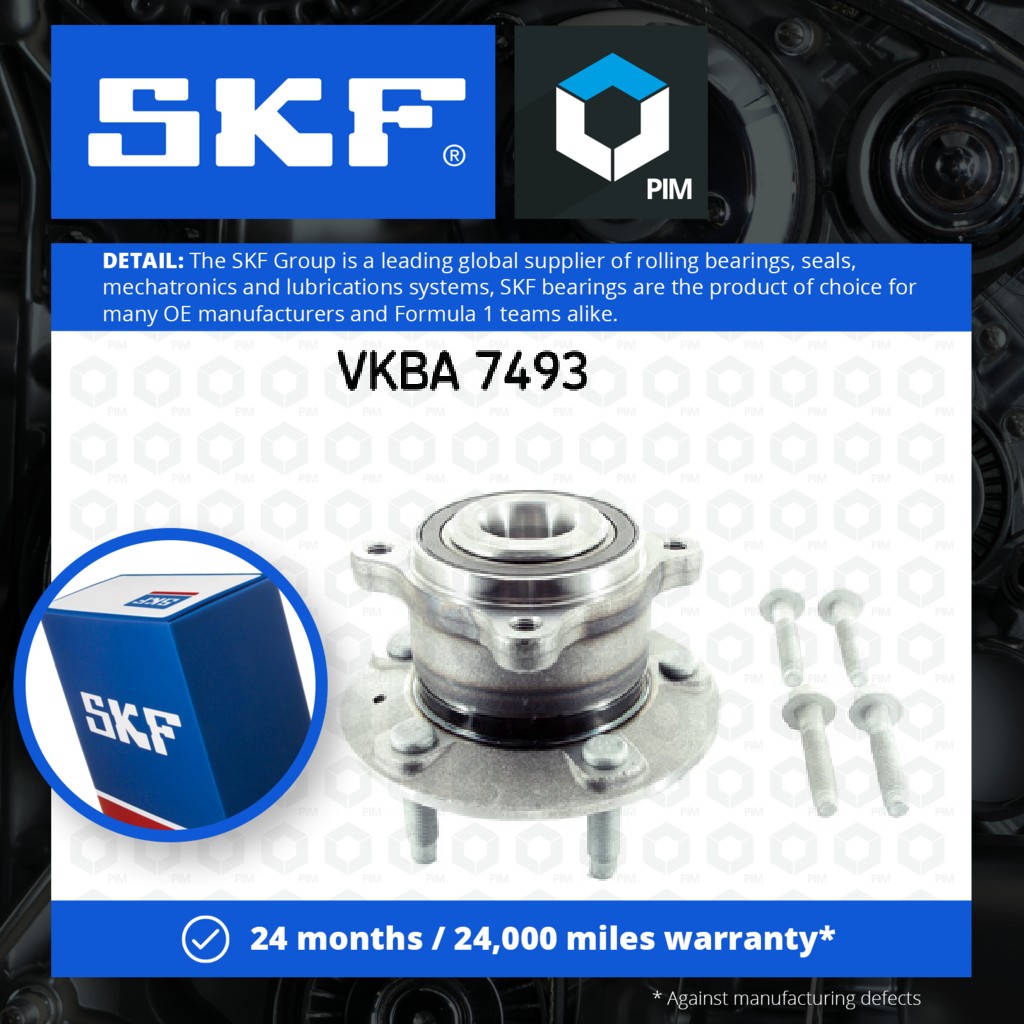 SKF Wheel Bearing Kit Rear VKBA7493 [PM653054]