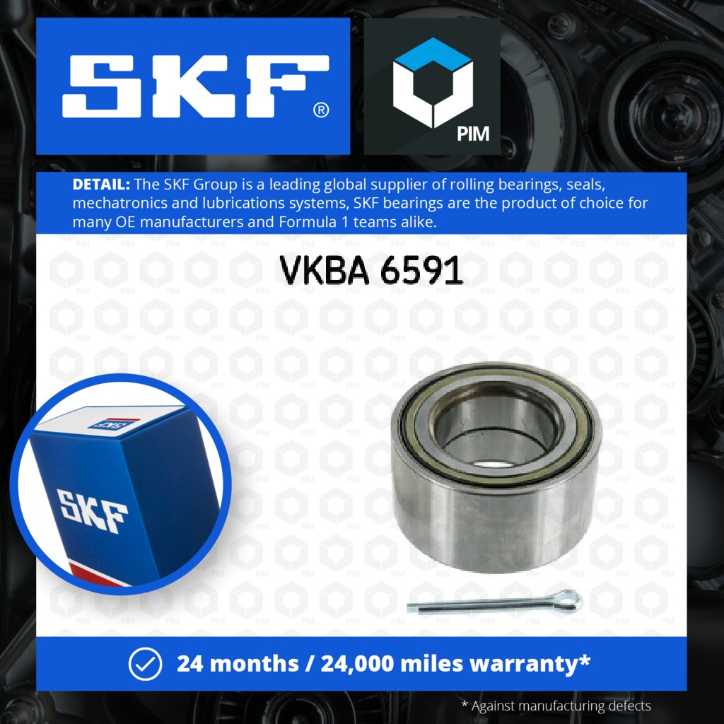 SKF Wheel Bearing Kit Front VKBA6591 [PM653019]