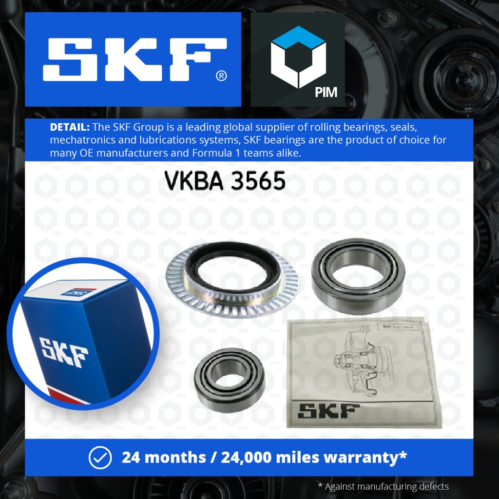 SKF Wheel Bearing Kit Front VKBA3565 [PM652958]