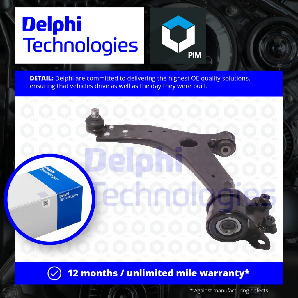 Delphi Wishbone / Suspension Arm Lower, Left TC2567 [PM640948]
