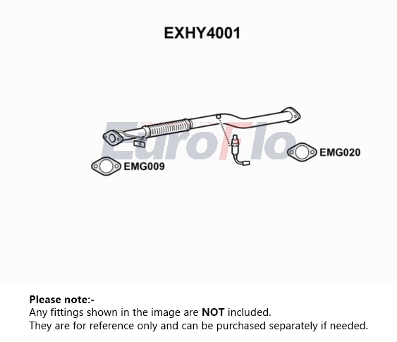 EuroFlo Exhaust Pipe Centre EXHY4001 [PM1698013]