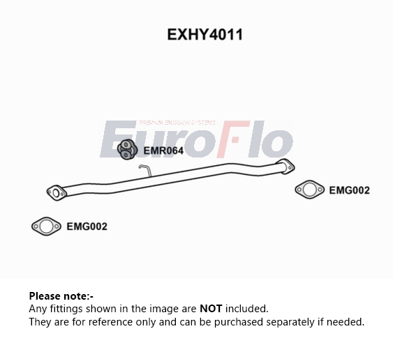 EuroFlo Exhaust Pipe Centre EXHY4011 [PM1698021]