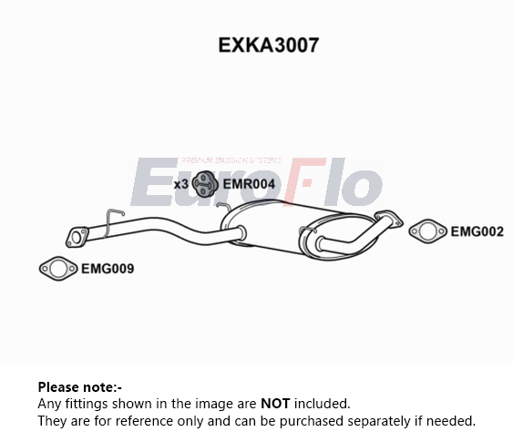 EuroFlo Exhaust Centre Box EXKA3007 [PM1698273]