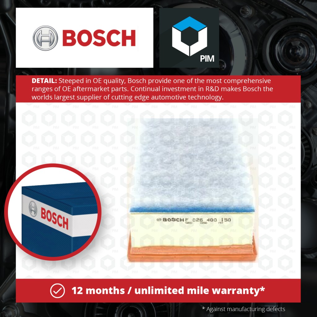 Bosch Air Filter F026400150 [PM636570]