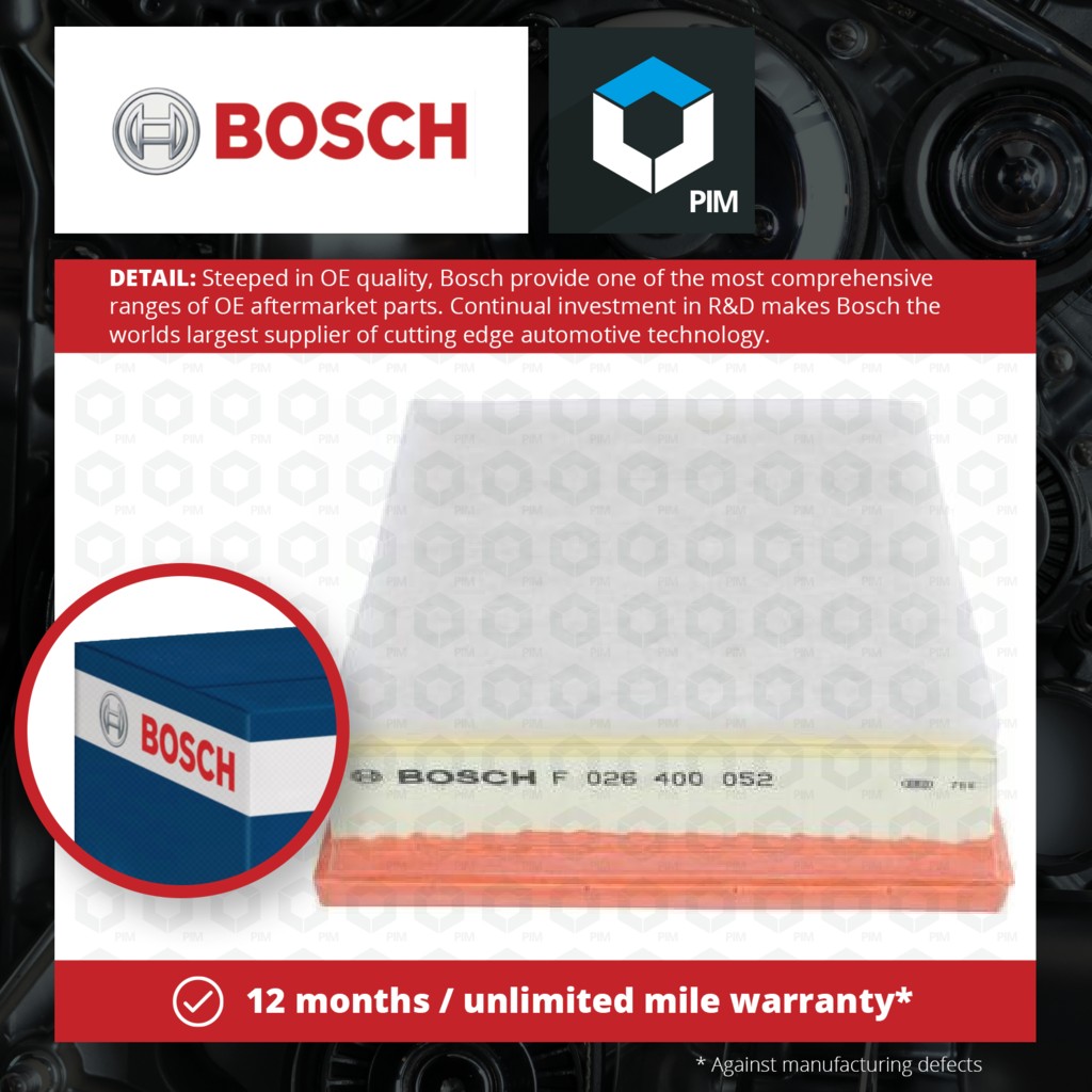 Bosch Air Filter F026400052 [PM636515]