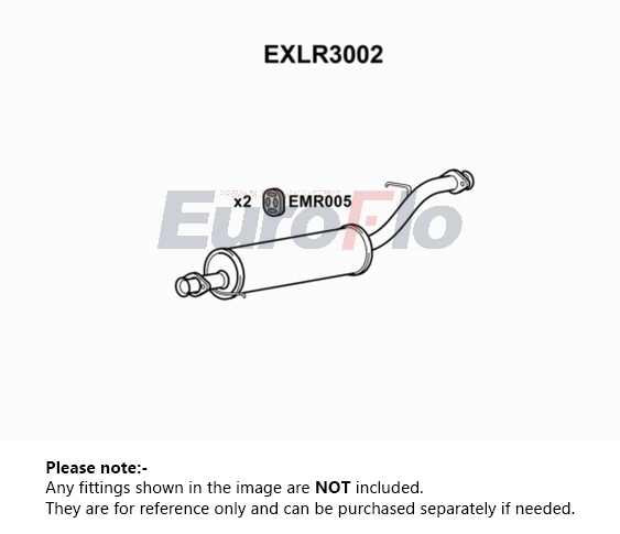 EuroFlo Exhaust Centre Box EXLR3002 [PM1698501]