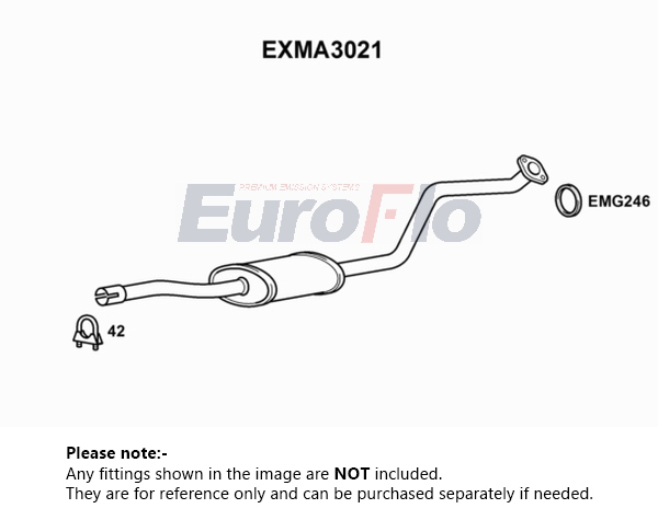 EuroFlo Exhaust Centre Box EXMA3021 [PM1698725]