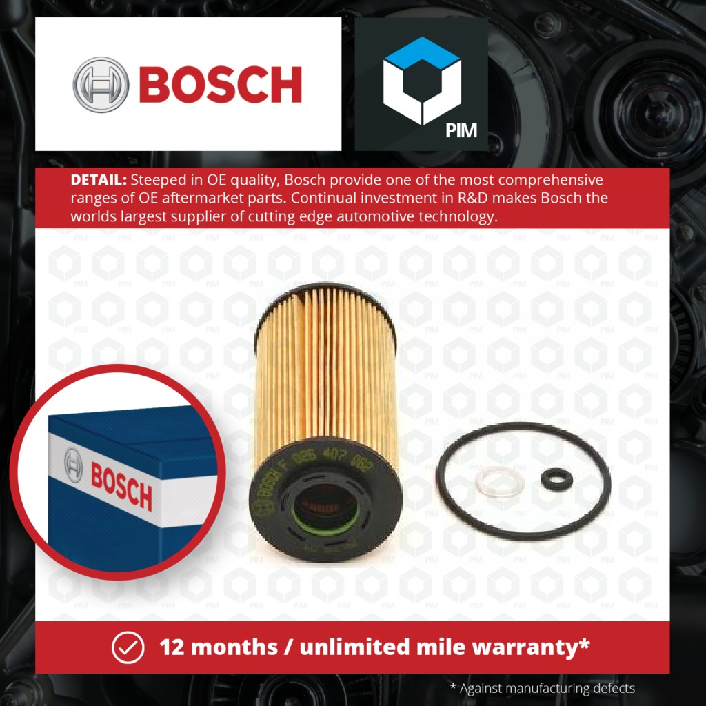 Bosch Oil Filter F026407062 [PM632291]