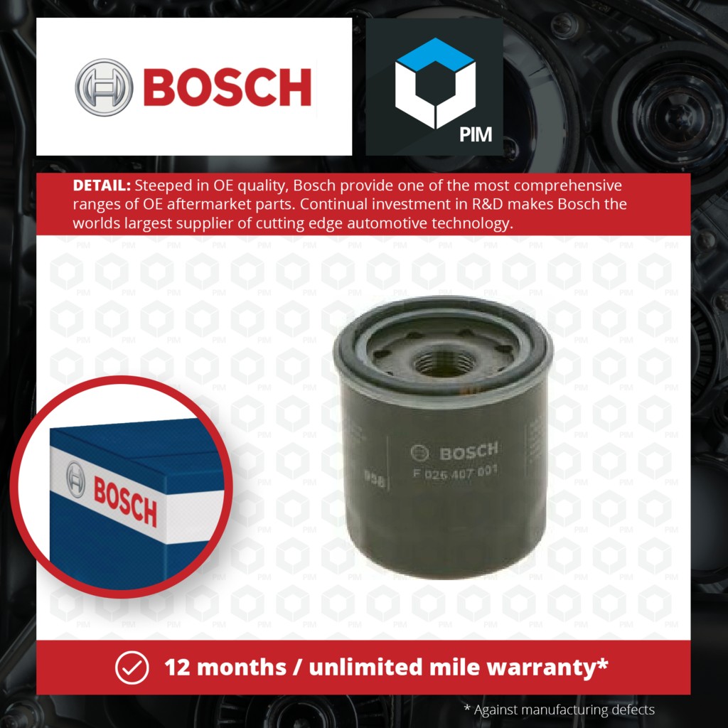 Bosch Oil Filter F026407001 [PM632277]