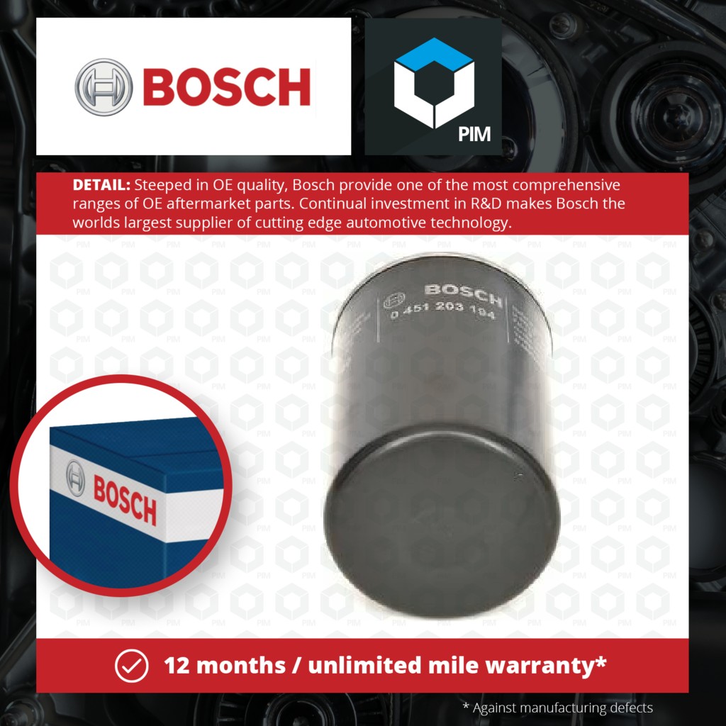 Bosch Oil Filter 0451203194 [PM632224]