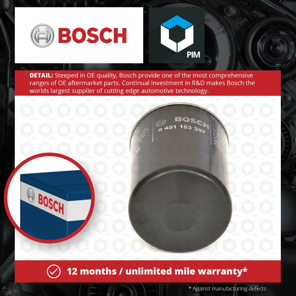 Bosch Oil Filter 0451103357 [PM631786]