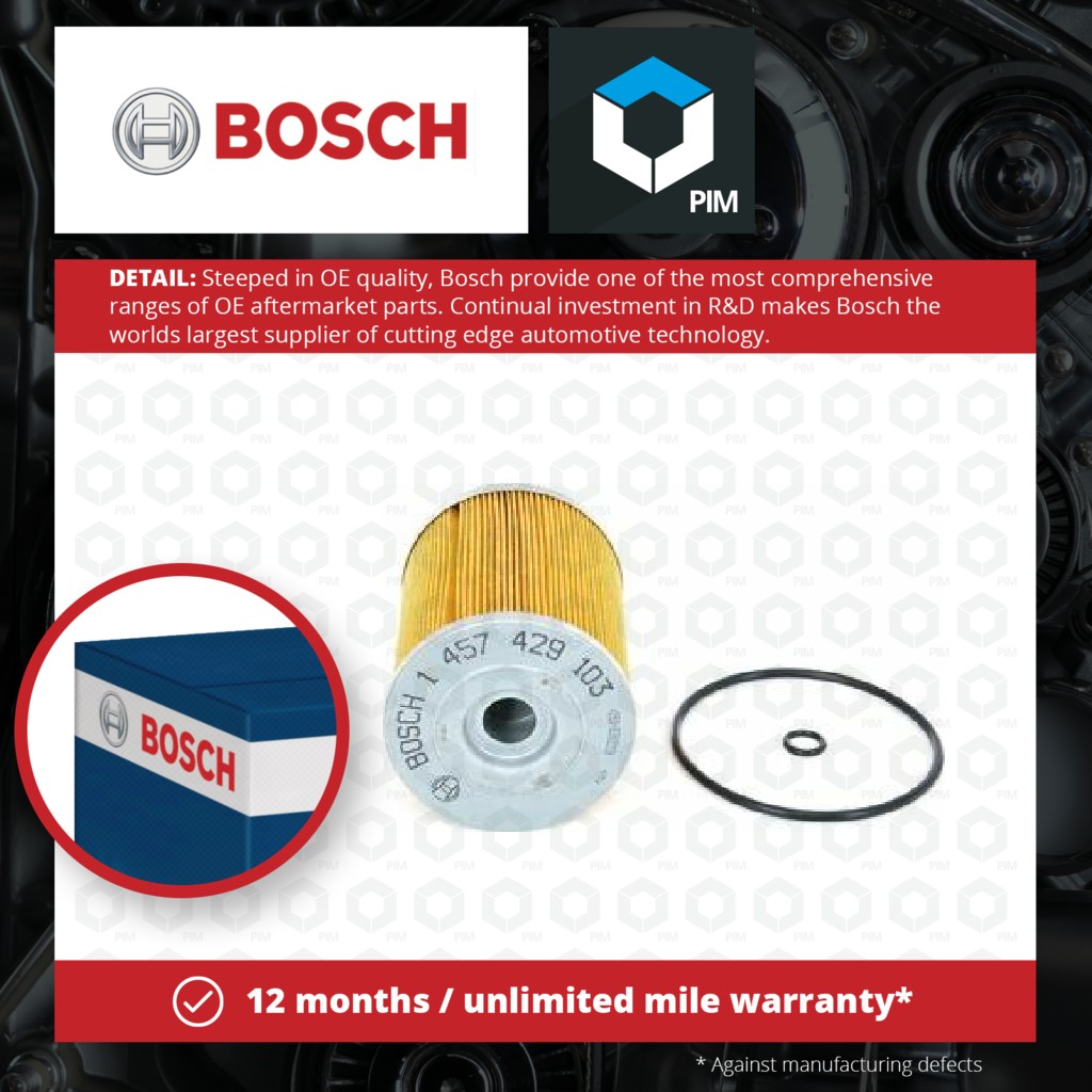 Bosch Oil Filter 1457429103 [PM631783]
