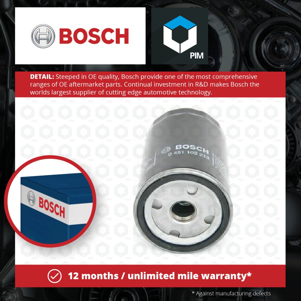 Bosch Oil Filter 0451103213 [PM631777]