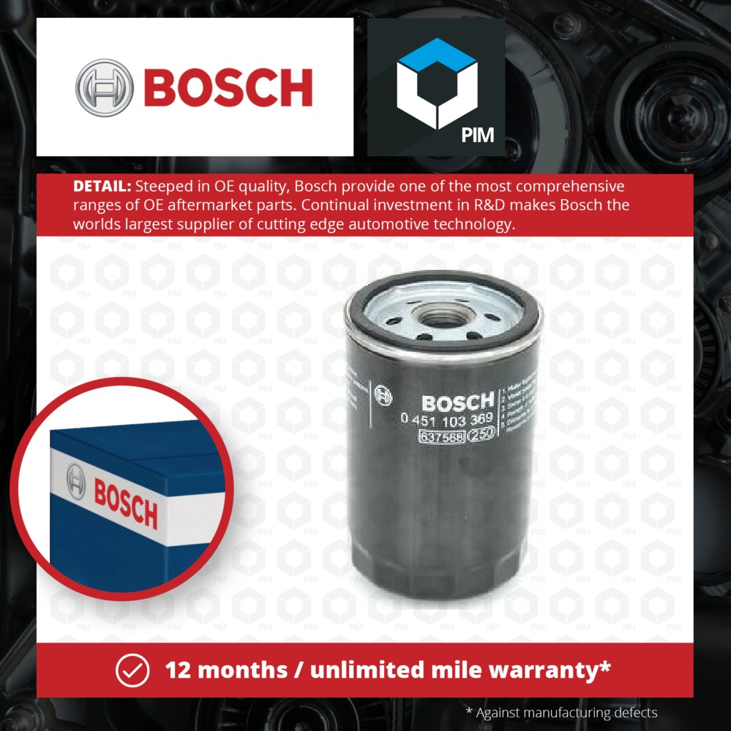 Bosch Oil Filter 0451103369 [PM631759]