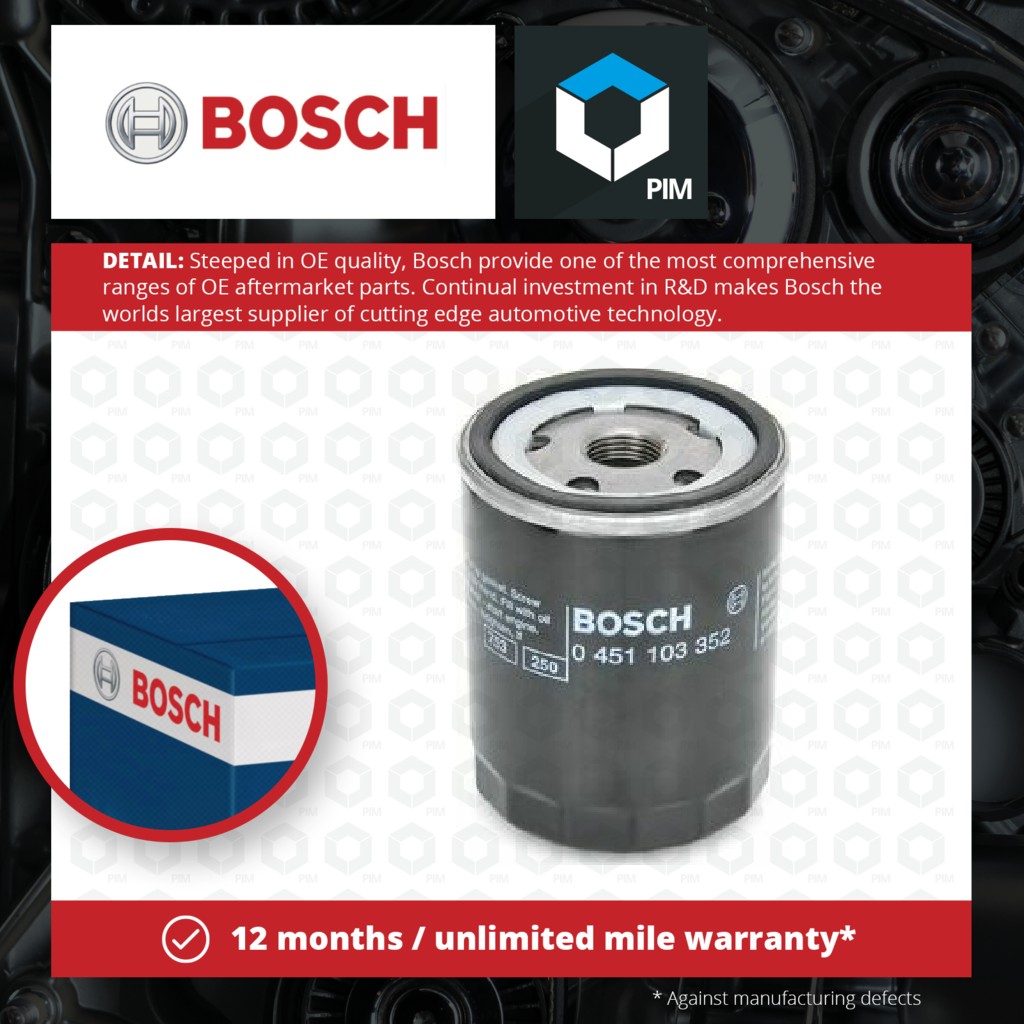 Bosch Oil Filter 0451103352 [PM631745]