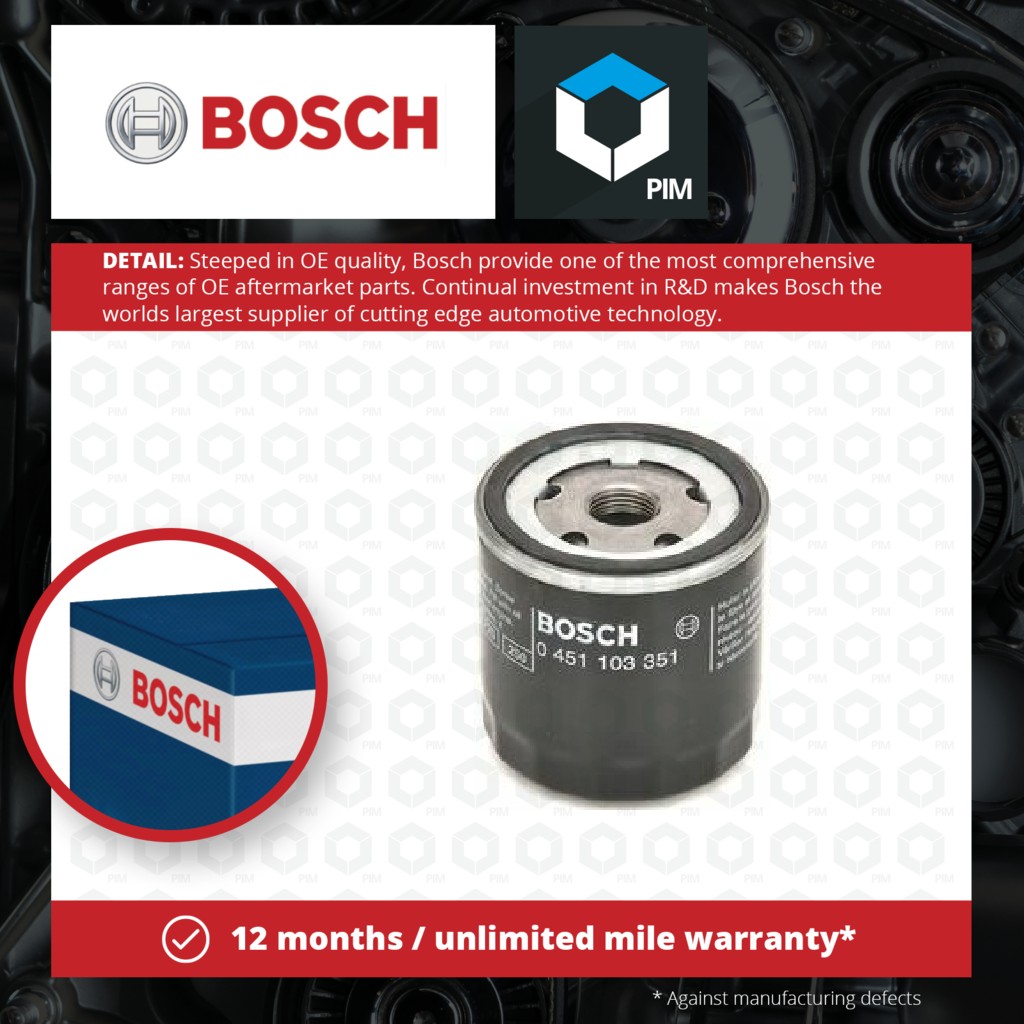 Bosch Oil Filter 0451103351 [PM631744]