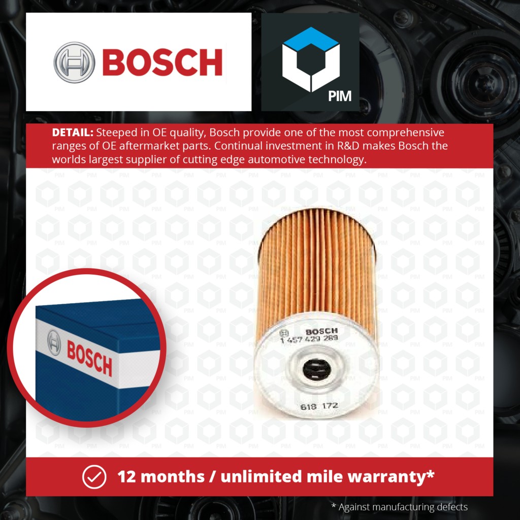 Bosch Fuel Filter 1457429289 [PM631639]