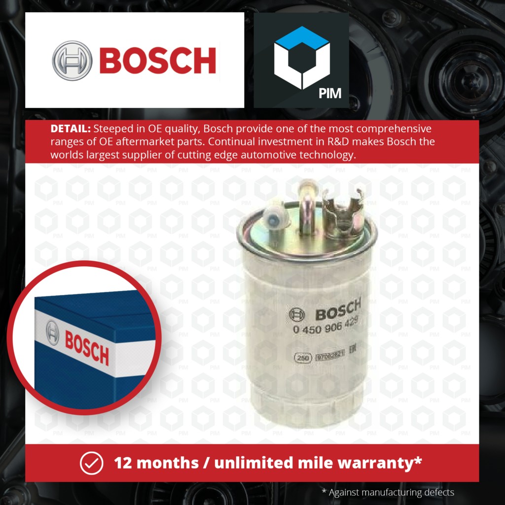 Bosch Fuel Filter 0450906429 [PM631626]