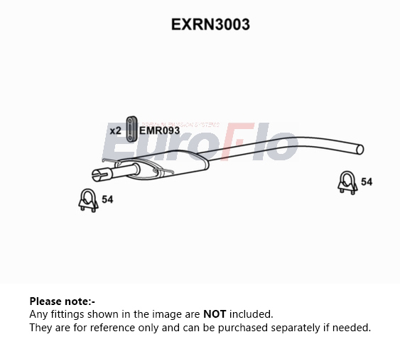 EuroFlo Exhaust Centre Box EXRN3003 [PM1699953]