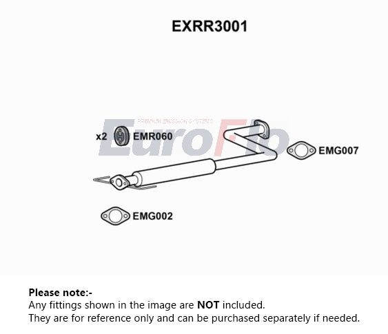 EuroFlo Exhaust Centre Box EXRR3001 [PM1700412]