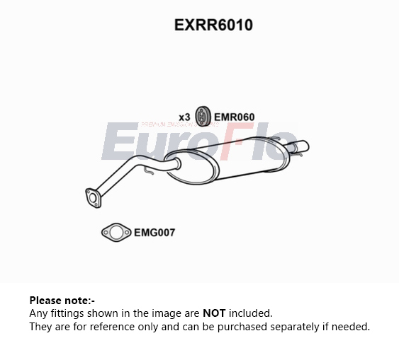 EuroFlo Exhaust Back / Rear Box EXRR6010 [PM1700485]
