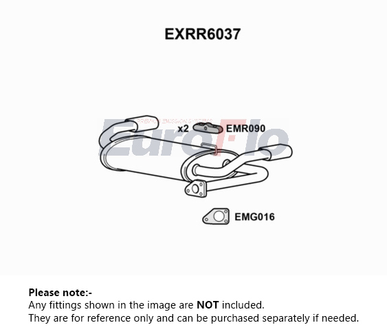 EuroFlo Exhaust Back / Rear Box EXRR6037 [PM1700512]