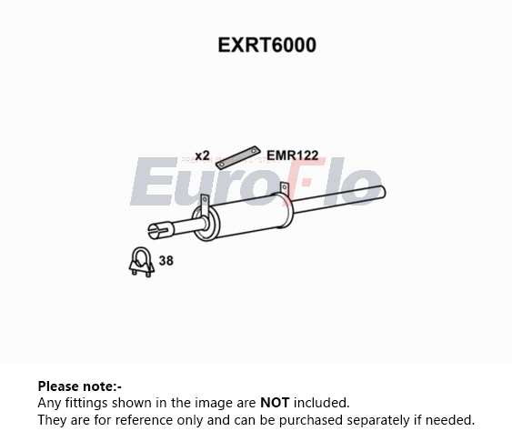 EuroFlo Exhaust Back / Rear Box EXRT6000 [PM1700551]