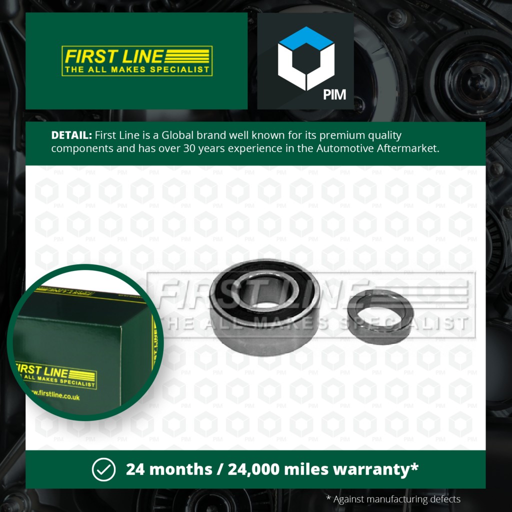 First Line Wheel Bearing Kit Rear FBK023 [PM616988]