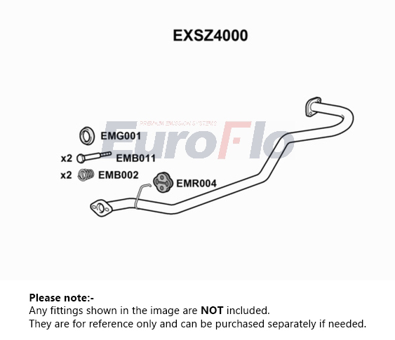 EuroFlo Exhaust Pipe Centre EXSZ4000 [PM1701024]