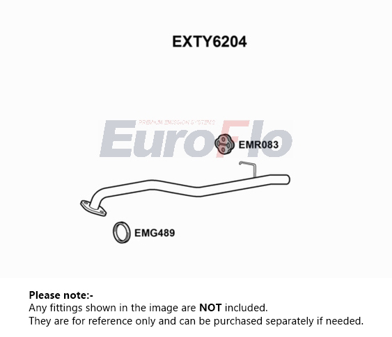 EuroFlo Exhaust Back / Rear Box EXTY6204 [PM1701505]