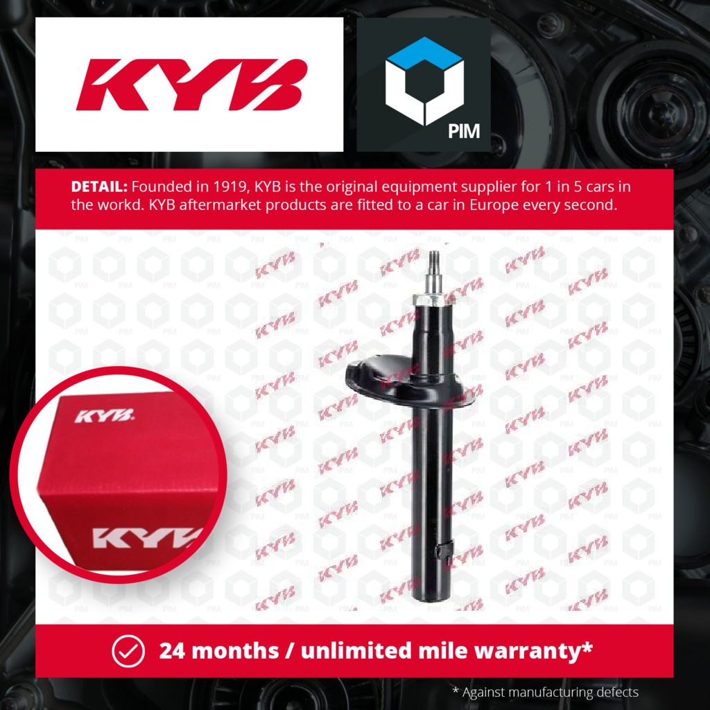 KYB 2x Shock Absorbers (Pair) Front 633829 [PM585910]