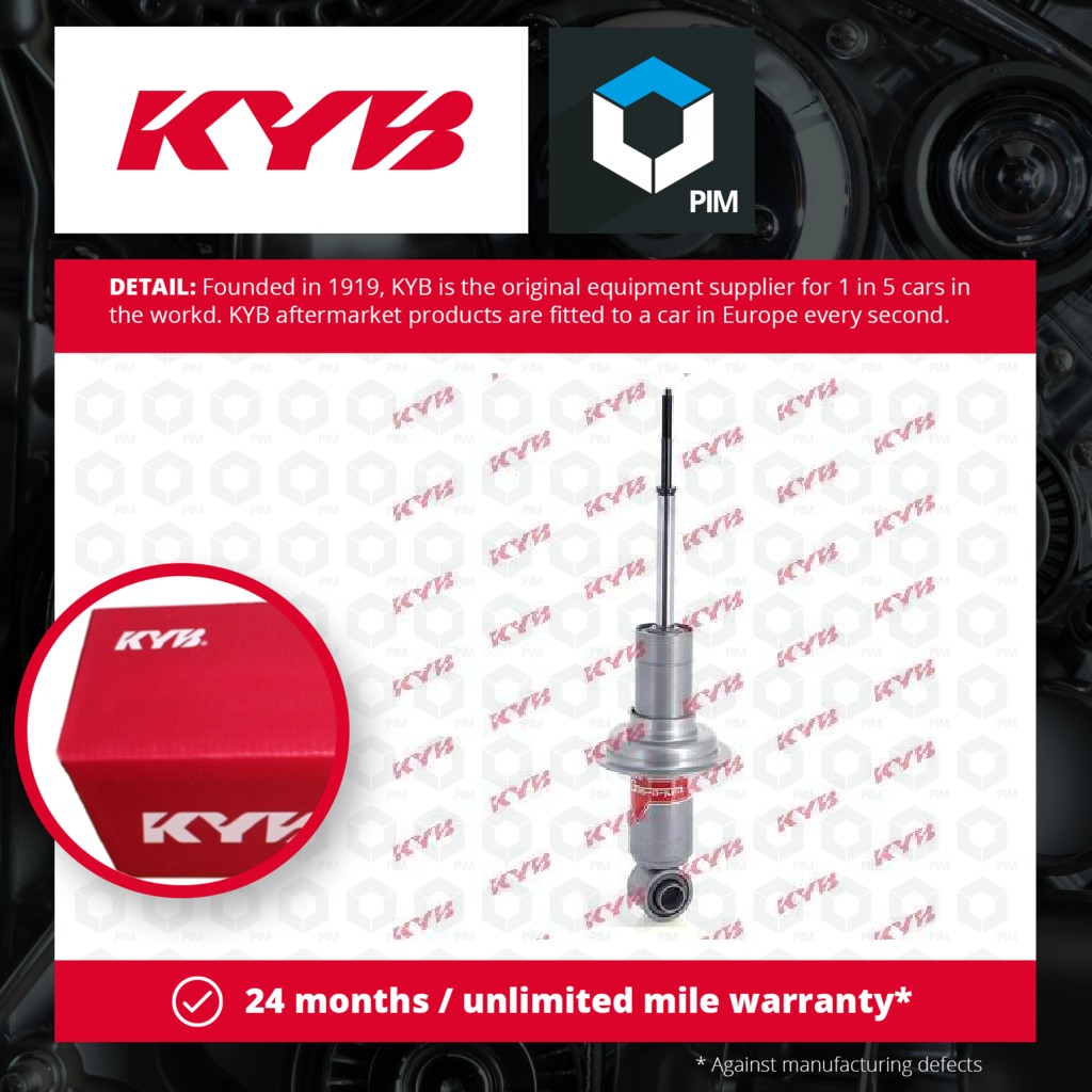 KYB 2x Shock Absorbers (Pair) Rear 551057 [PM584042]
