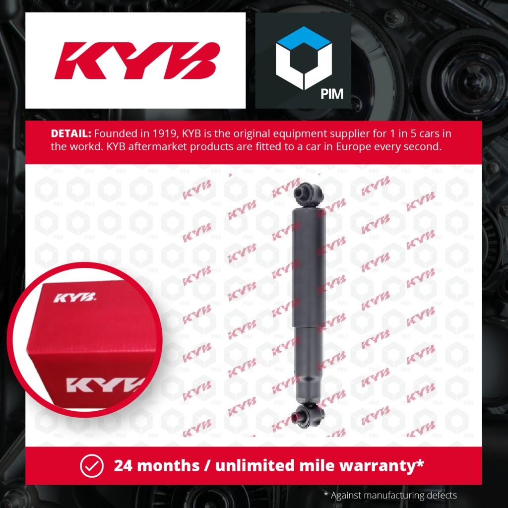 KYB 2x Shock Absorbers (Pair) Rear 444082 [PM581965]