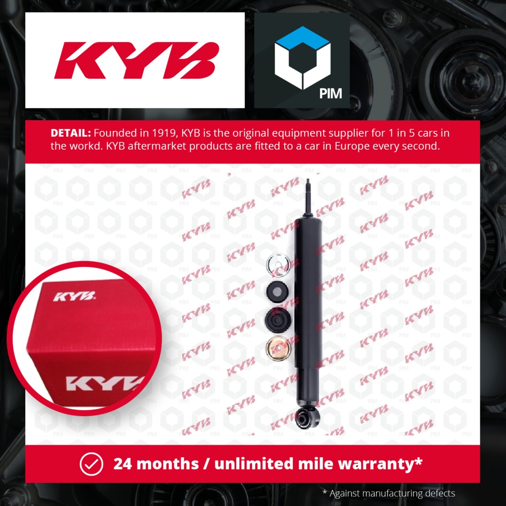 KYB 2x Shock Absorbers (Pair) Rear 443134 [PM581811]