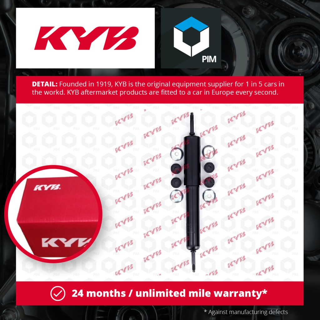 KYB 2x Shock Absorbers (Pair) Front 443005 [PM581746]