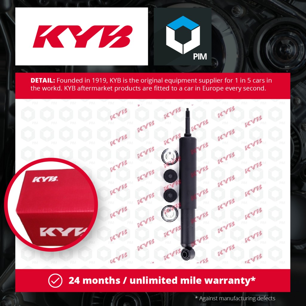 KYB 2x Shock Absorbers (Pair) Rear 442002 [PM581731]