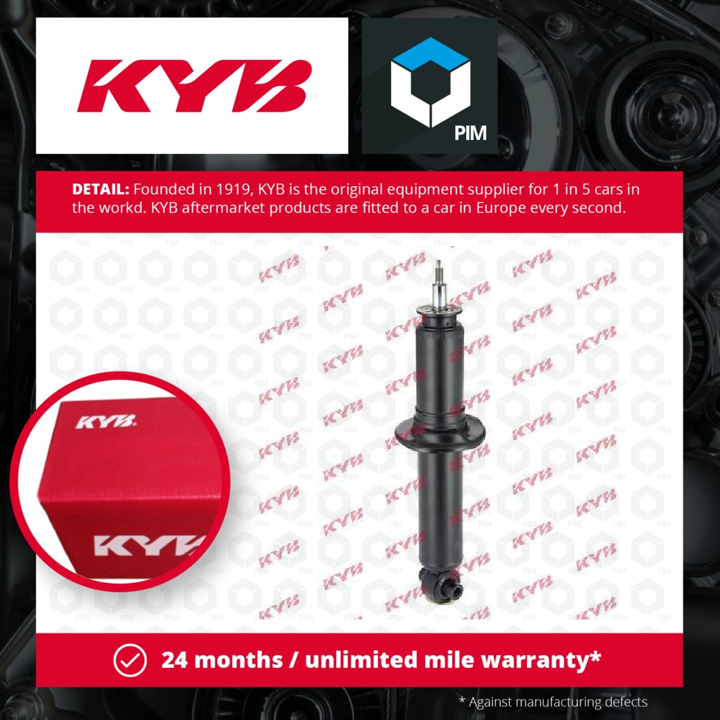 KYB 2x Shock Absorbers (Pair) Rear 441084 [PM581690]