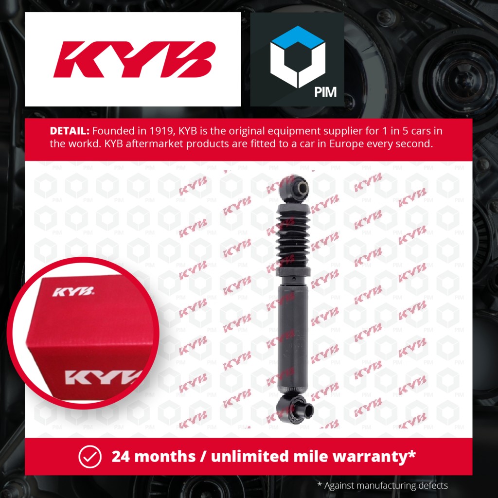 KYB 2x Shock Absorbers (Pair) Rear 441065 [PM581680]