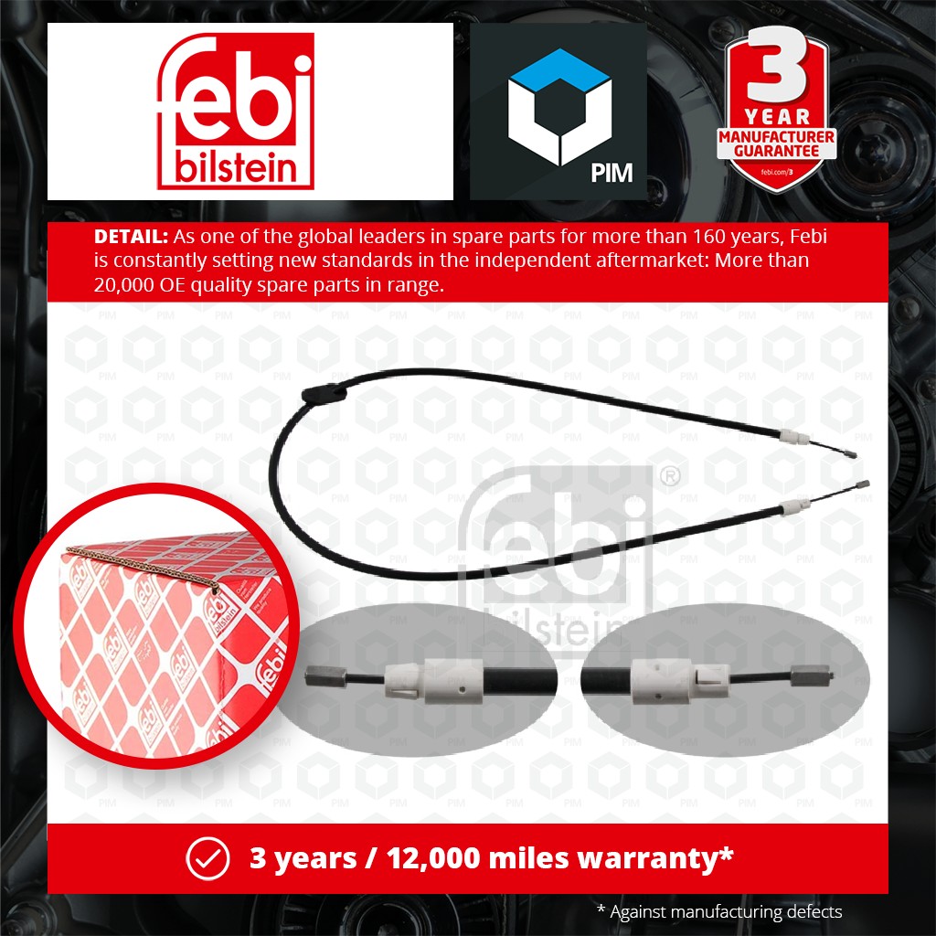 Febi Handbrake Cable Front Right 34904 [PM576342]