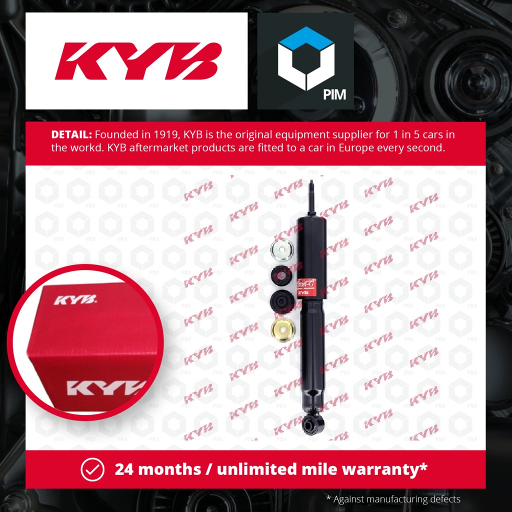 KYB 2x Shock Absorbers (Pair) Front 344298 [PM575070]