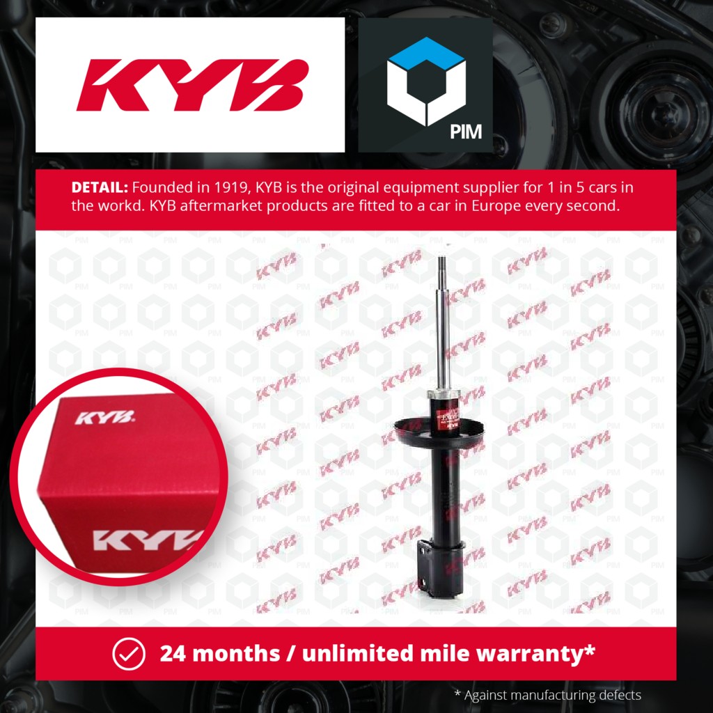 KYB 2x Shock Absorbers (Pair) Front 333831 [PM573290]