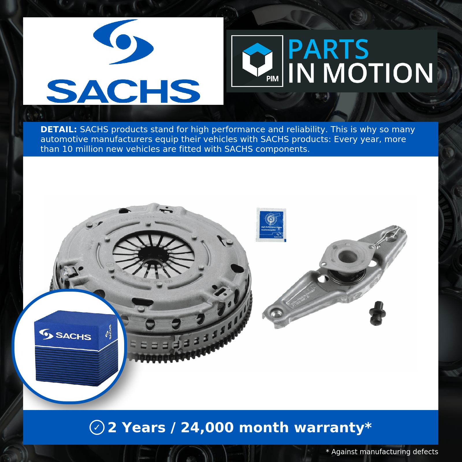 Sachs Dual Mass Flywheel DMF Kit with Clutch 3090600002 [PM570777]