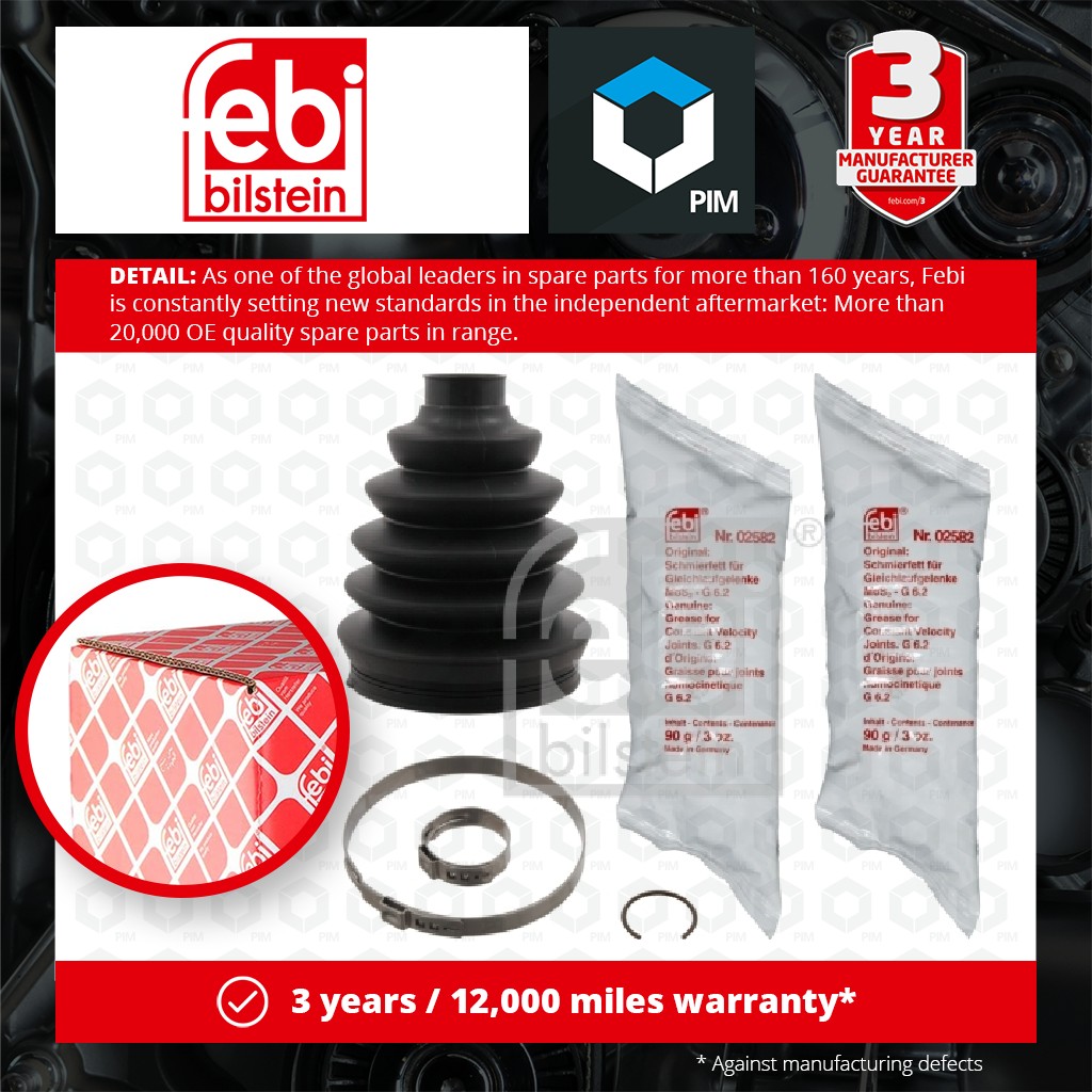 Febi CV Joint Boot Front Outer 29203 [PM568262]