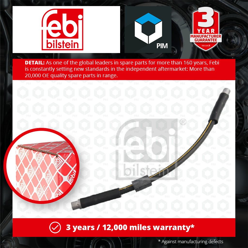 Febi Brake Hose Front Left or Right 28646 [PM567833]