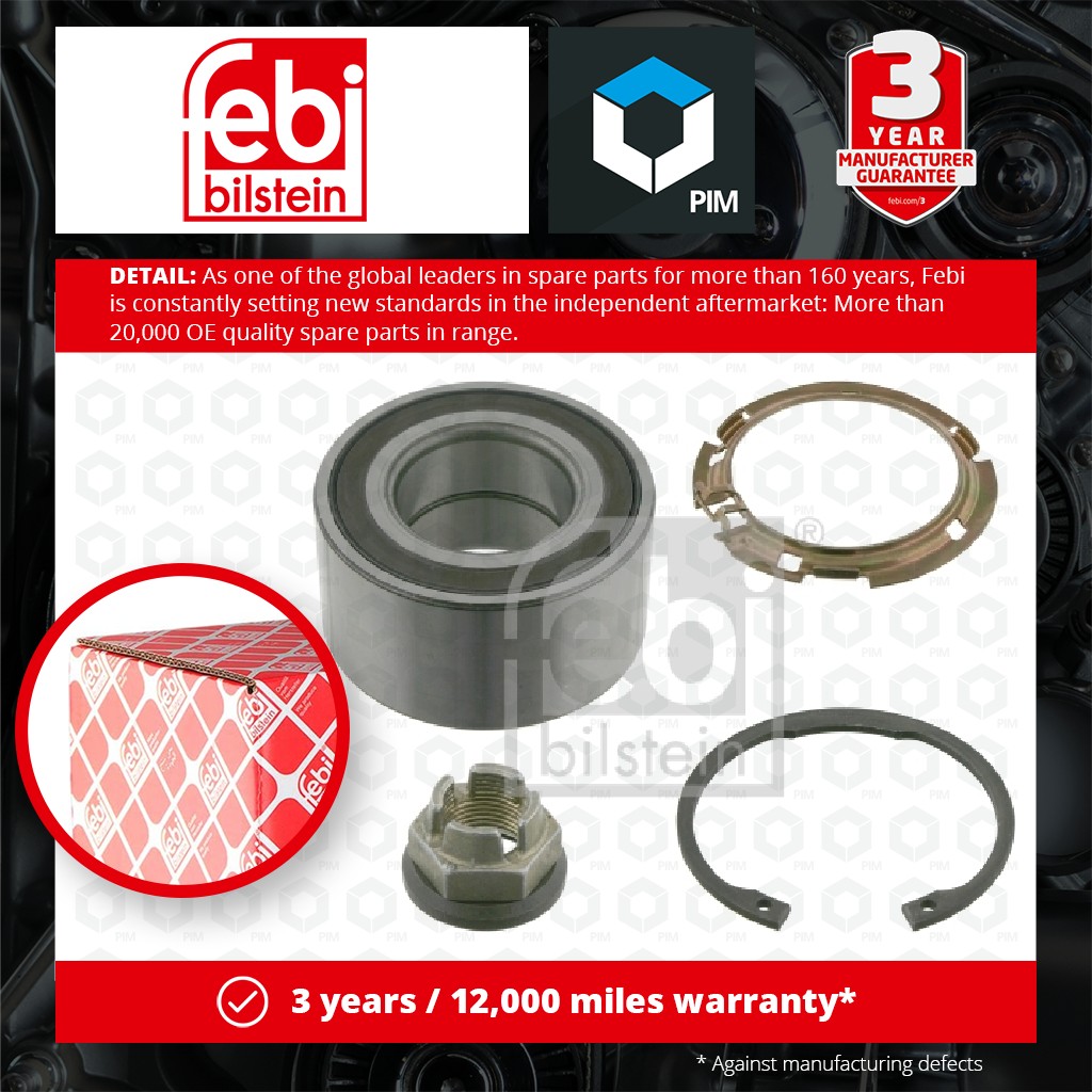 Febi Wheel Bearing Kit Front Left or Right 26887 [PM566636]