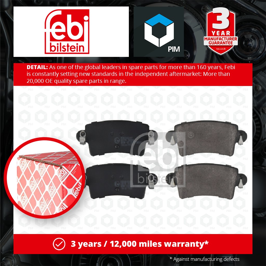 Febi Brake Pads Set Rear 16493 [PM556924]