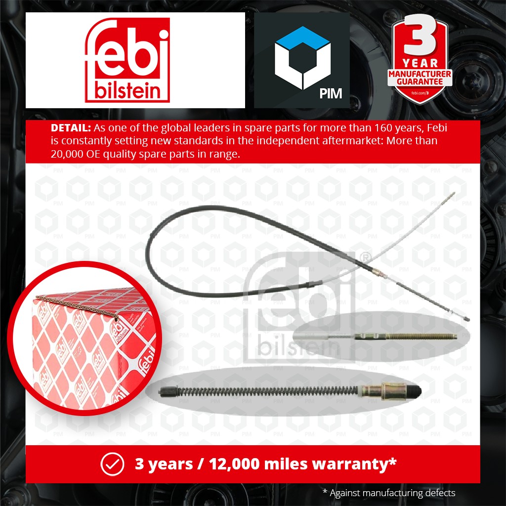 Febi Handbrake Cable Rear Left or Right 14200 [PM555819]