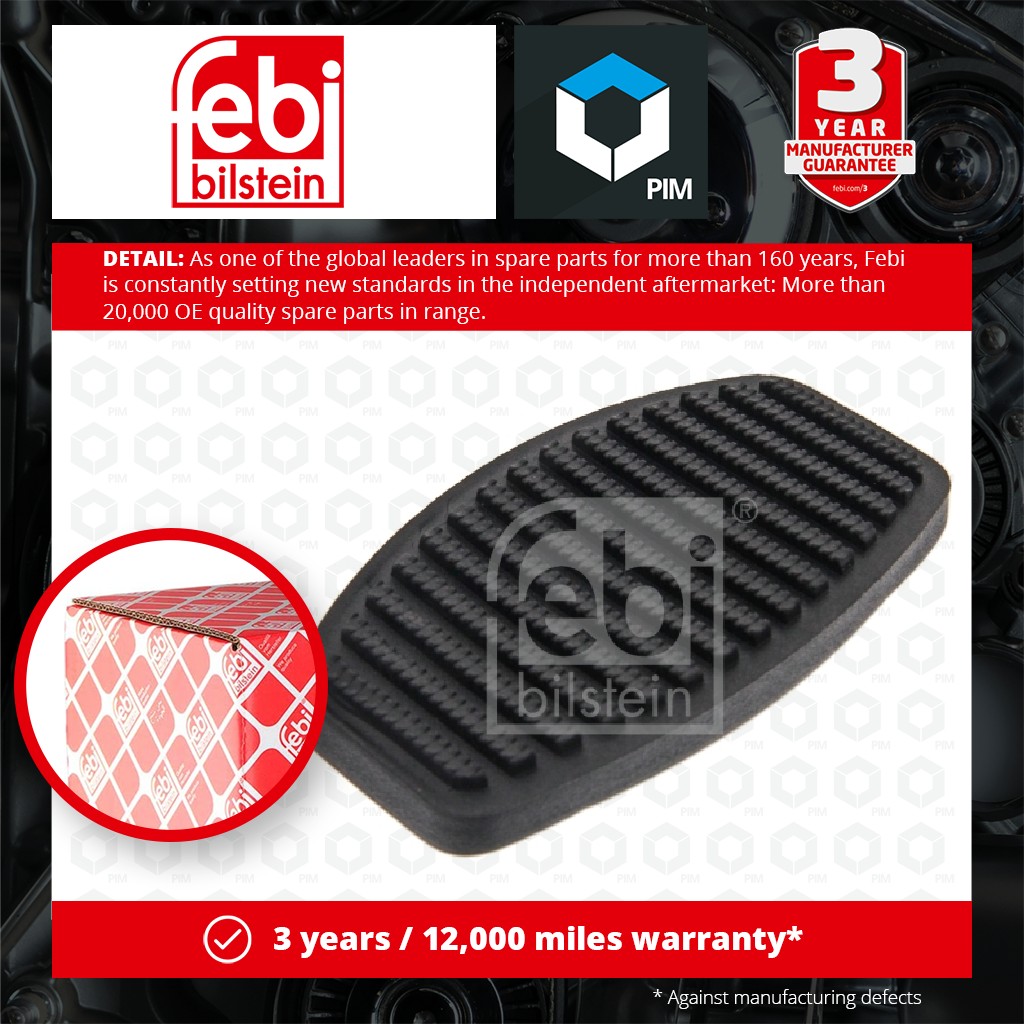 Febi Clutch Pedal Pad 12833 [PM555396]